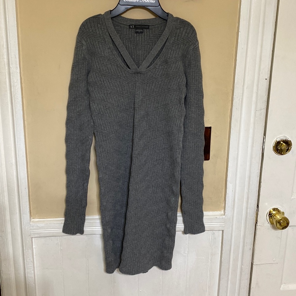 Ax Armani exchange dress , size s/p , gray color .
